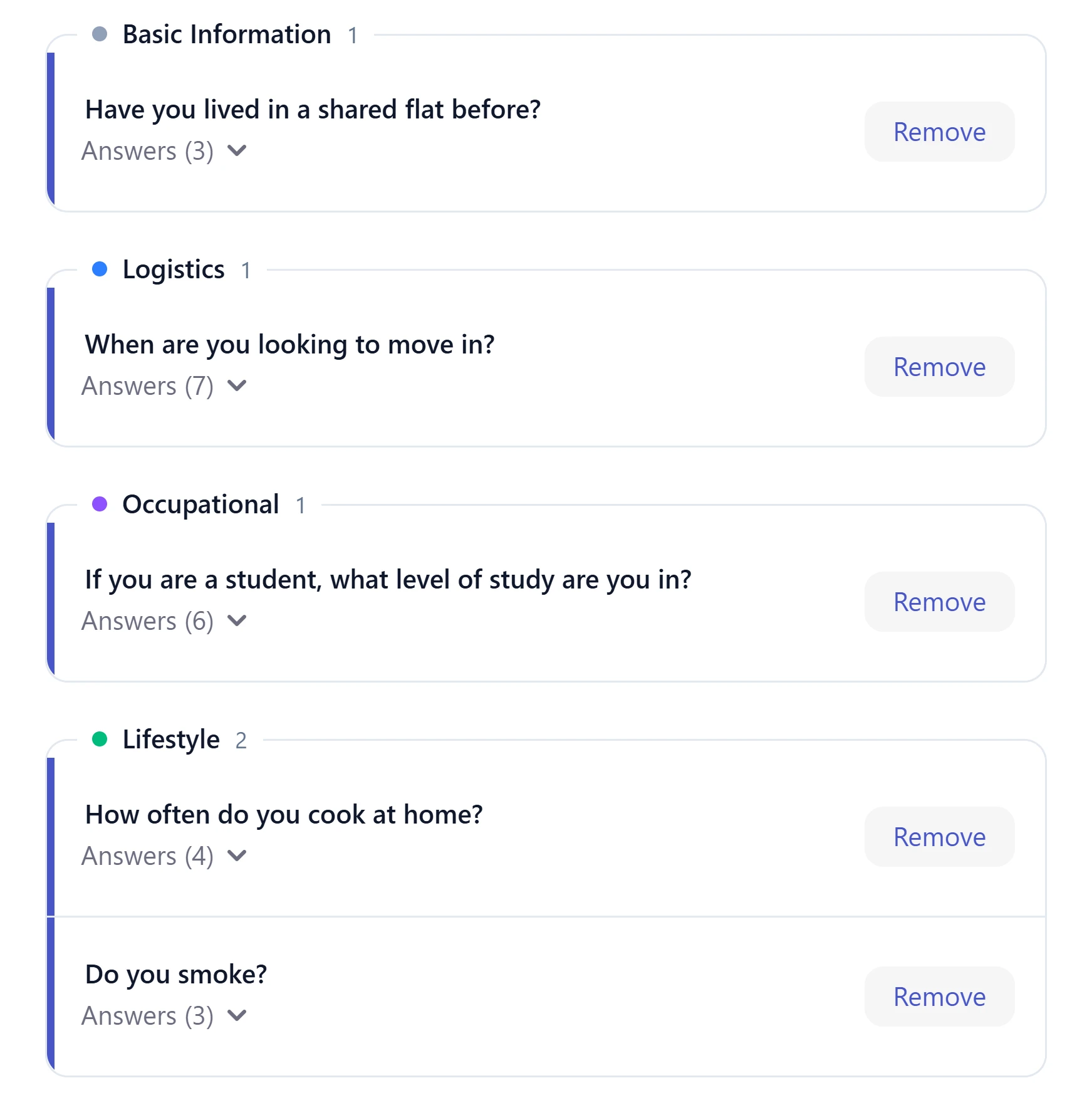 Create your custom questionnaire